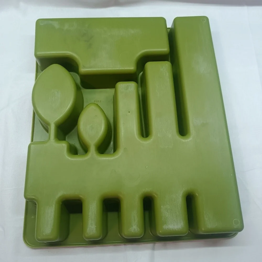 Rubbermaid Silverware Drawer Organizer Avocado Green 2922 Vintage MCM